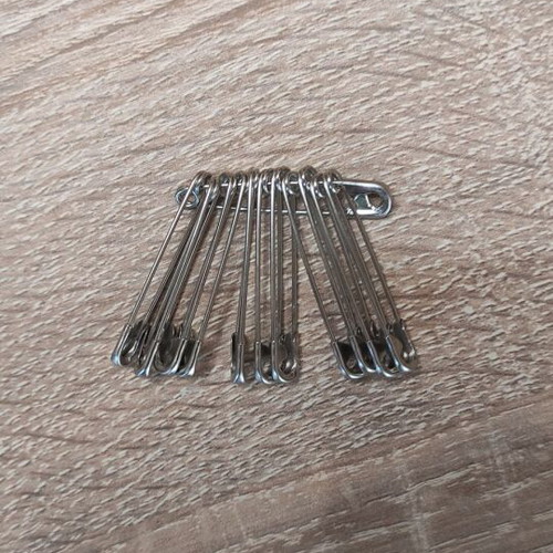 Metal safety pins 3.5cm pack of 12 new