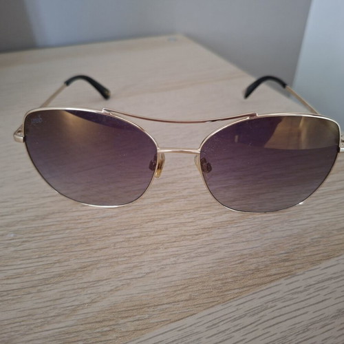 Web Eyewear WE0245 aviator sunglasses used, gold frame, purple lenses