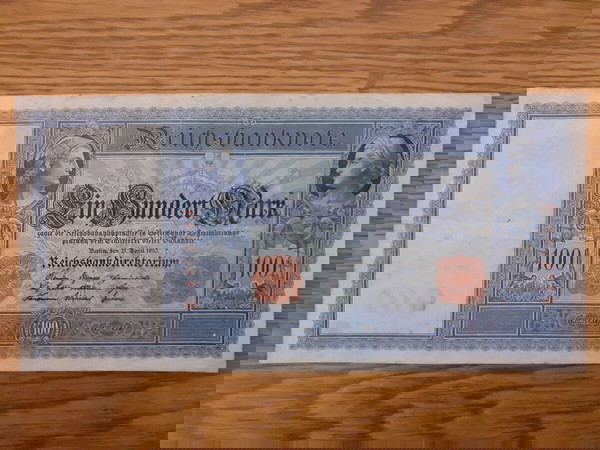 ΓΕΡΜΑΝΙΑ ΧΑΡΤΟΝΟΜΙΣΜΑ - 100 MARKS BERLIN ( 1910 ) GERMANY - REICHSBANKNOTE VF