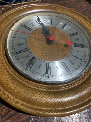 Antique wall clock used, analog