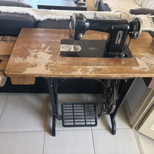 Vintage treadle sewing machine