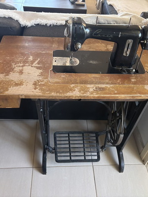 Vintage treadle sewing machine