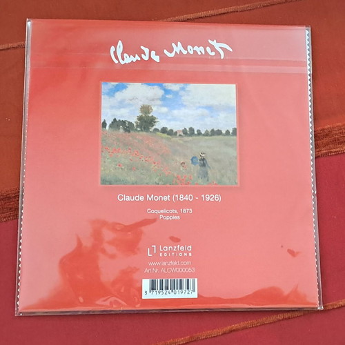 Claude Monet Poppies Microfibre Glasses and Lens Cloth brand new