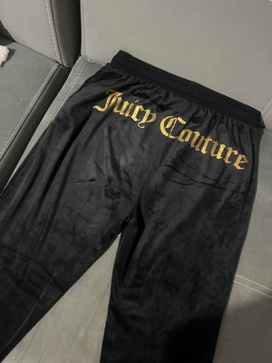 Juicy Couture βελούδινη μπλε φόρμα σαν καινούργια, μέγεθος L