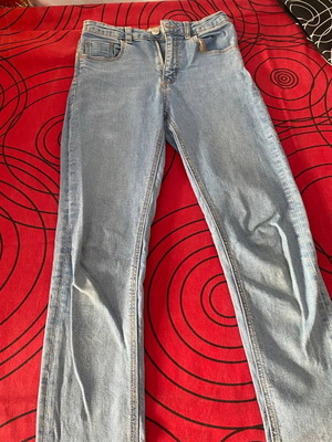 Mango Kids MNG Denim Jeans Girl 11-12 Years 152cm Light Blue Stretch Like New