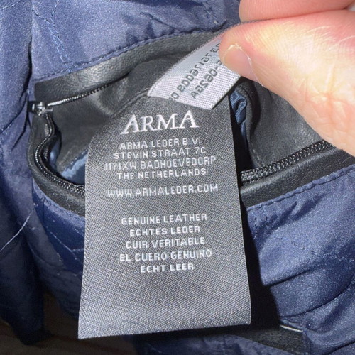 Arma leather jacket like new, 100% sheep leather, size 54
