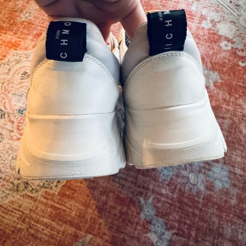 John Richmond women's sneakers used, size 38, white and beige