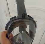 Full face mask, black, lightly used