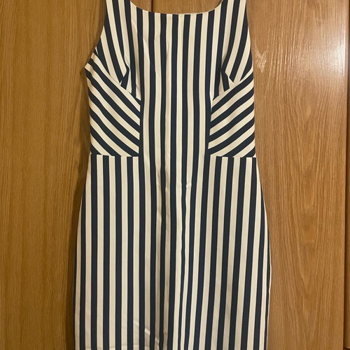 Denny Rose summer midi dress like new, striped blue and white, small/medium