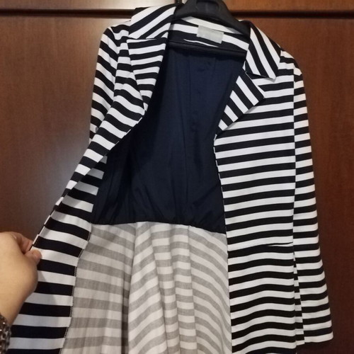 Billy Sabbado striped coat like new, size M