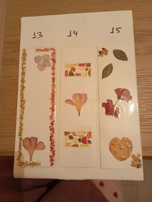 Χειροποίητοι floral σελιδοδείκτες καινούργιοι, σετ 3 τεμαχίων