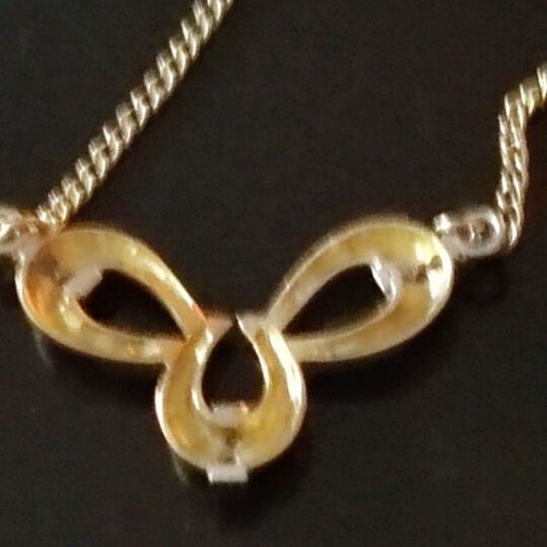 Gold pendant 18K new, 4.8g, length 41cm