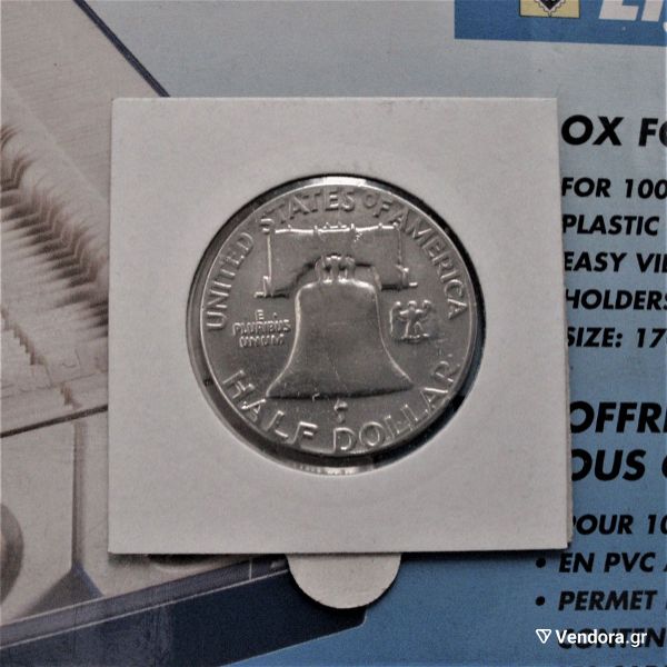  1954 i.p.a ½ dolario, miso dollario franklin.##2