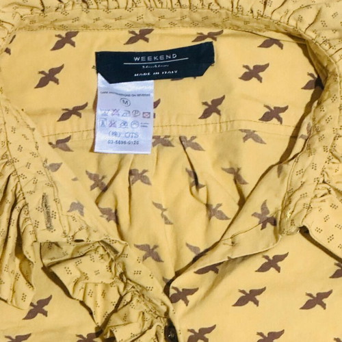 Max Mara Weekend cotton shirt M like new, mustard color