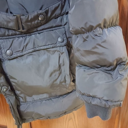 Y.E.S Teen Boys Long Jacket like new, gray with fur lining