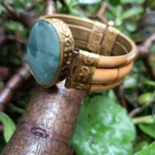 Moroccan boho bracelet used with copper details