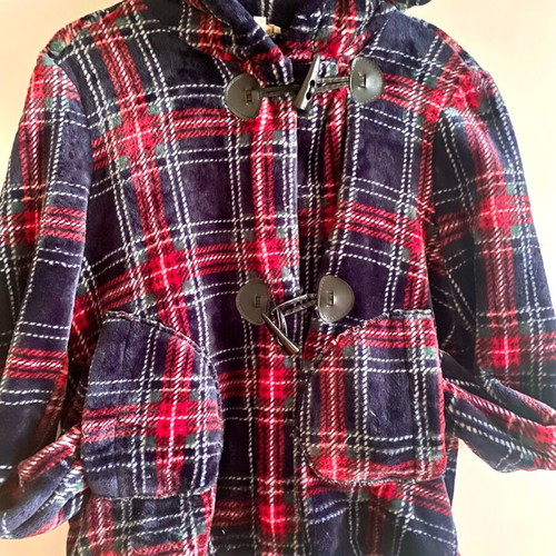Bill Coast plaid fleece jacket S-M like new, relaxed fit