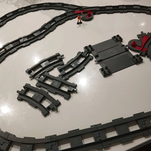 Train tracks like new without train