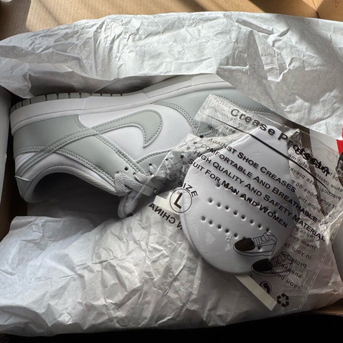 Nike Dunk Low Retro men's shoes size 45 white light smoke grey