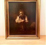 Πίνακας με θέμα 'Girl with a Broom, 1640' - Rembrandt van Rijn