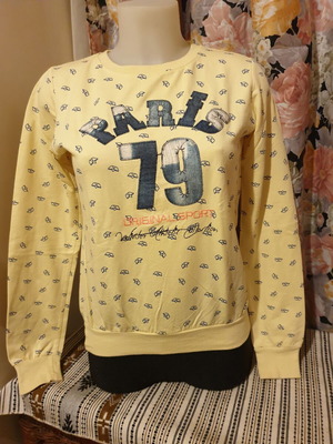Women's thin sweatshirt used, size M, yellow