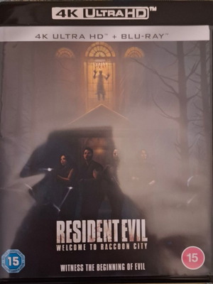 Resident Evil Welcome to Raccoon City 4K Blu-ray like new with Greek subtitles