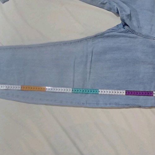 Losan women's high-waisted jeans like new, light blue with pleats