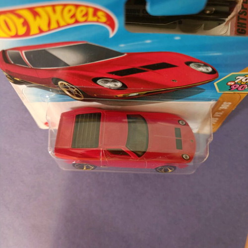 Hotwheels Lamborghini Miura SV 1971 sealed red and gold