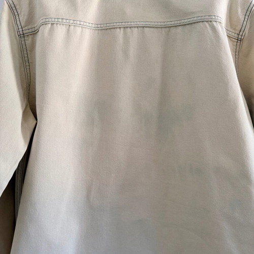 Overshirt shirt faded denim with pocket size Large used