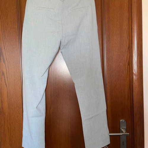 Bershka gray fitted office pants size 38 like new