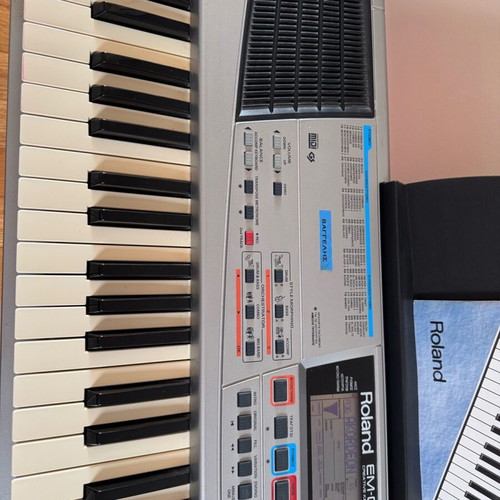 Roland EM-GR1 keyboard used with stand and manual