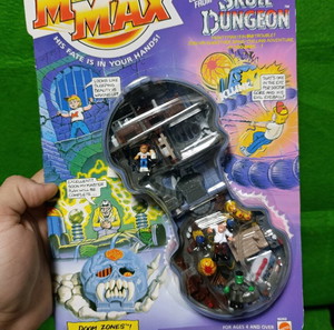 Mighty Max Skull Dungeon Doom Zone Mattel Bluebird Polly Pocket Sealed Carded Σφραγισμένη Καρτέλα