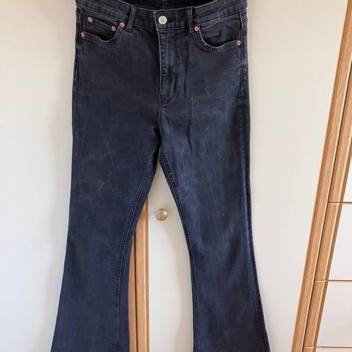 ZARA high-waisted flare pants No. 36 like new, black