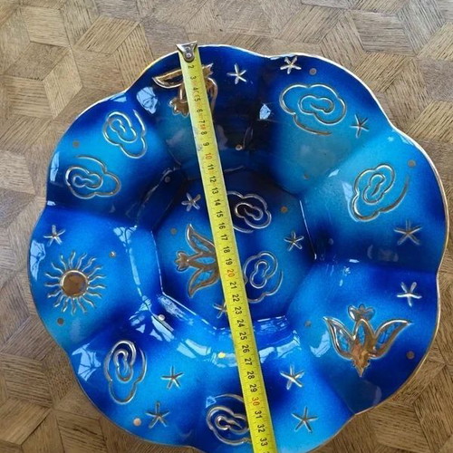 Boch Ceramics Raymond Chevallier Graffitis Design Model 105 Bowl