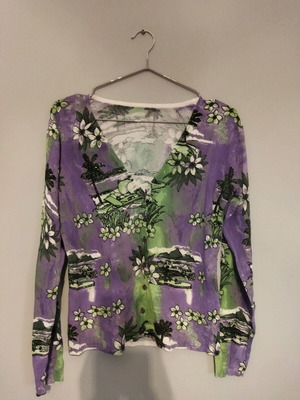 Set top-jacket like new, multicolored with beads