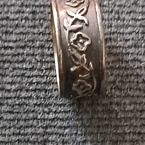 Engraved vintage ring used