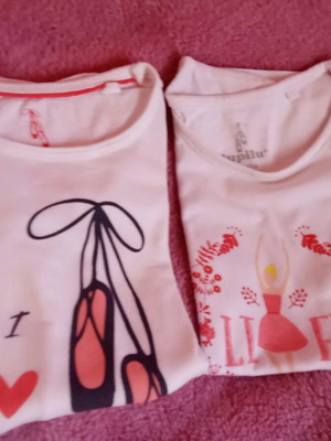 Lupilu short-sleeve shirts like new, pack of 3, ages 2-4