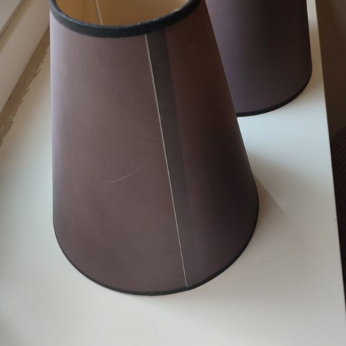 Vintage lamp shades used, set of 2