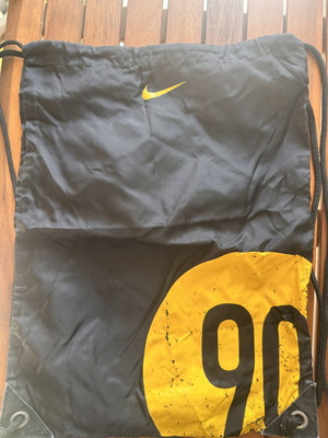 Nike shoulder bag, black and yellow