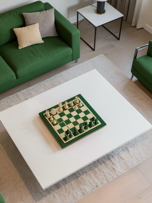 Σκάκι green pine 40x40 εκ. καινούργιο, εξαιρετικής ποιότητας ξύλο