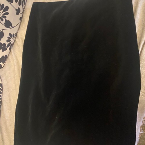 Makis Tselios velvet skirt new, black, size XL