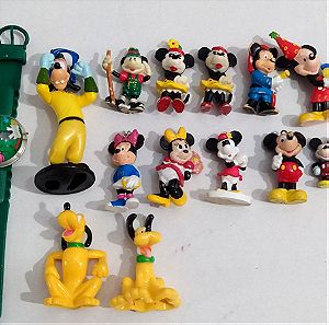 Παλιές φιγούρες Mickey Mouse, Minnie Mouse, Pluto - Oλες μαζι 15 ευρώ