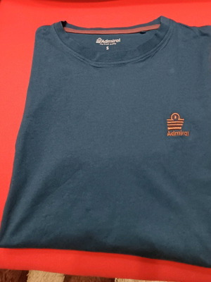 Admiral men's short-sleeve T-shirt petrol like new, size S