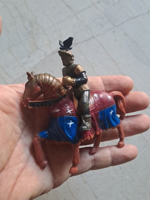 Collectible figure of horse and rider like new