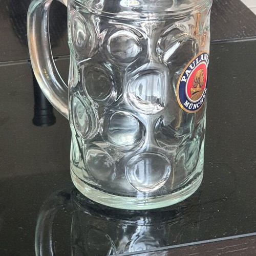 Paulaner Munchen beer glass collectible one liter like new