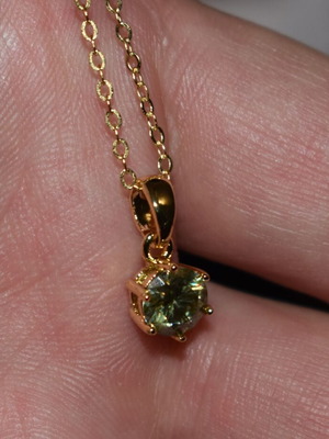 Moissanite necklace 1.00 carat lab created new silver chain