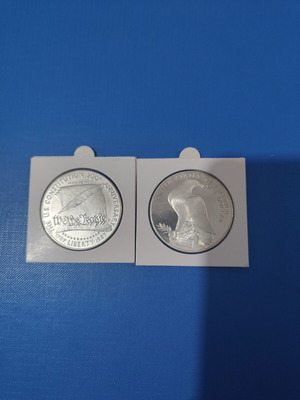 American Silver Commemorative Coin 1987 Constitution Anniversary like new