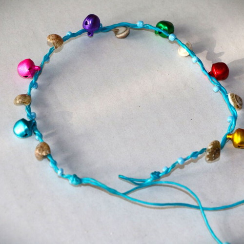 Handmade 26cm anklet new with crystals Renaissance era RQ061