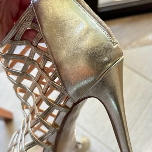 Exe leather sandals gold like new, size 36