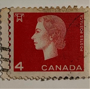 Γραμματόσημο Καναδά (1963) - Reine Elizabeth II  4¢